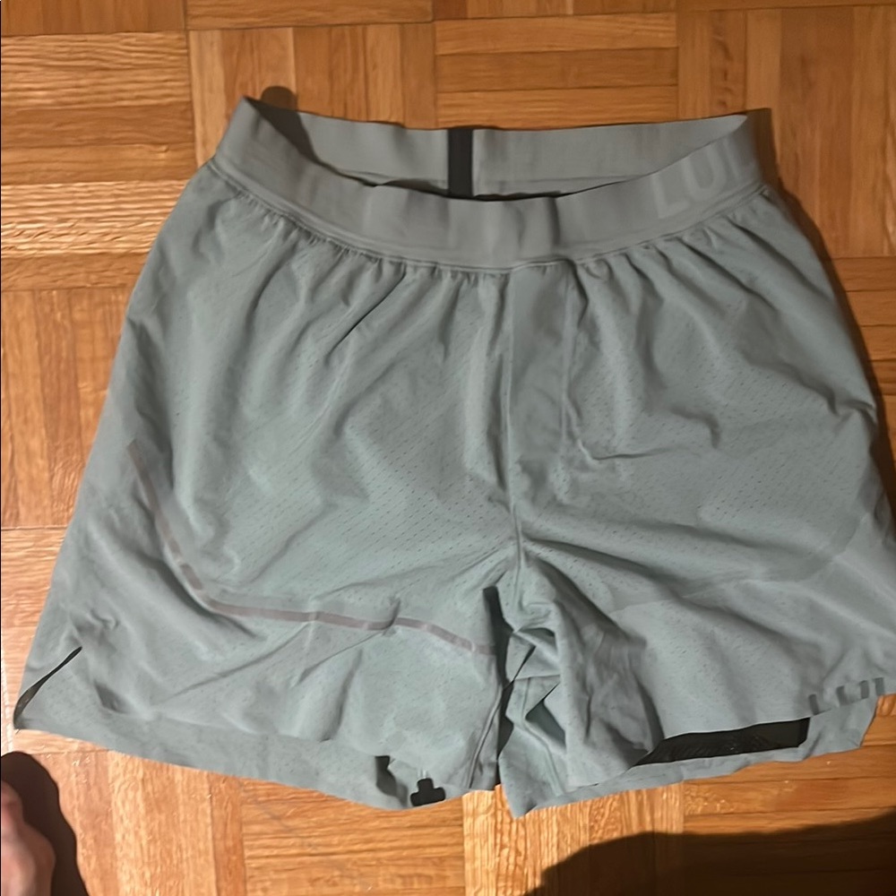 Light Blue Gray lululemon Athletic Shorts (lined) Special edition